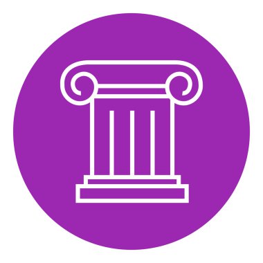 Antik sütun satırı simgesi.