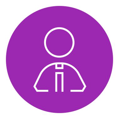 İş adamı satırı simgesi.