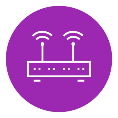 kablosuz yönlendirici satır simgesi.