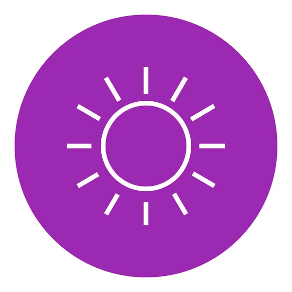 Sun line icon. — Stock Vector