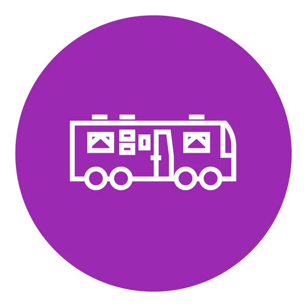 Camper lijn pictogram. — Stockvector