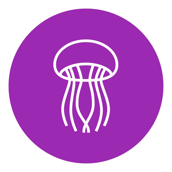 Icono de línea de medusas. — Archivo Imágenes Vectoriales
