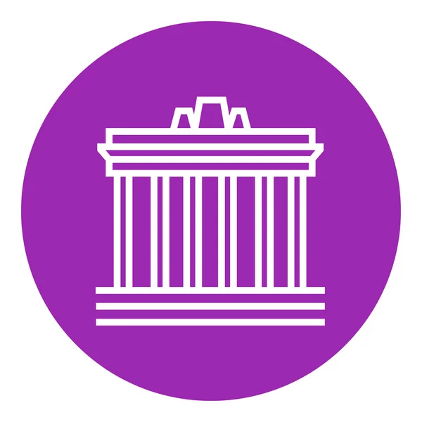 Acrópole do ícone da linha de Atenas . —  Vetores de Stock