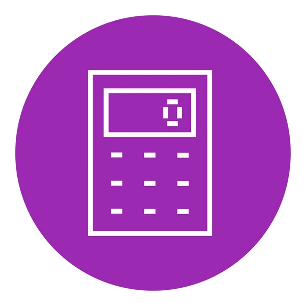 Calculator line icon. — Stock Vector