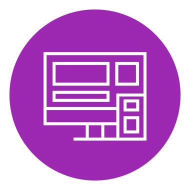 Yanıtlayıcı Web Tasarım Satırı Simgesi.