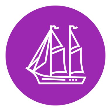 Yelkenli hattı simgesi.