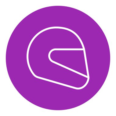 Motosiklet kask satırı simgesi.