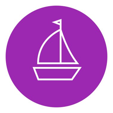 Yelkenli hattı simgesi.