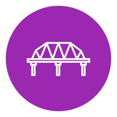 Tren yolu köprüsü satırı simgesi.