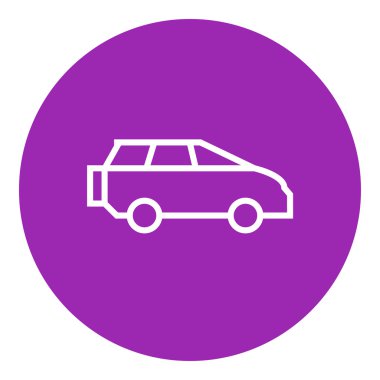 Minibüs satırı simgesi.