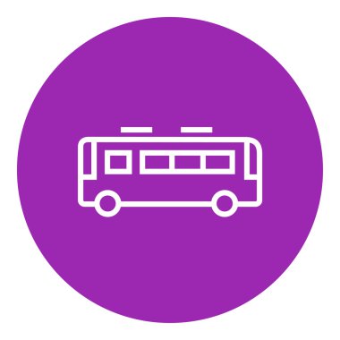 Otobüs satırı simgesi.