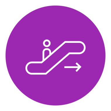 Yol açın, uçak satırı simgesi.