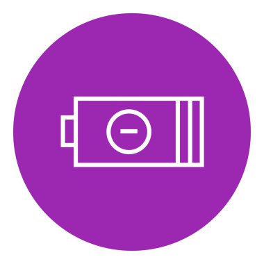 Düşük güç pil satırı simgesi.