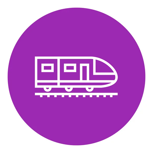 Ícone moderno de linha de trem de alta velocidade . —  Vetores de Stock