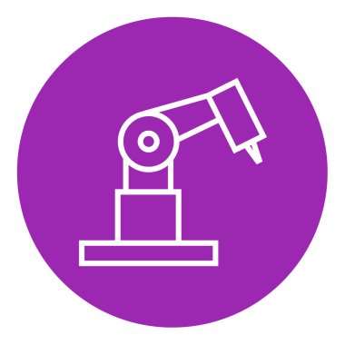 Endüstriyel mekanik robot kol satırı simgesi.