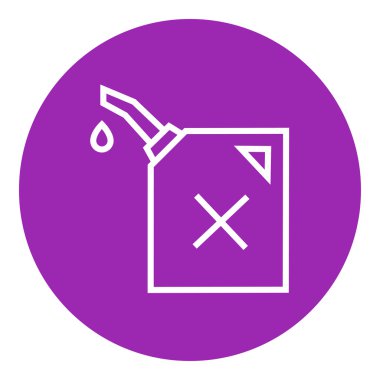 Gaz konteyner satırı simgesi.