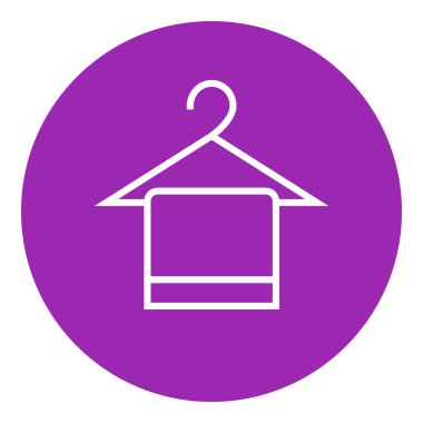 Havlu askısı satırı simgesi üzerinde.