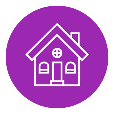 Detached house line icon.