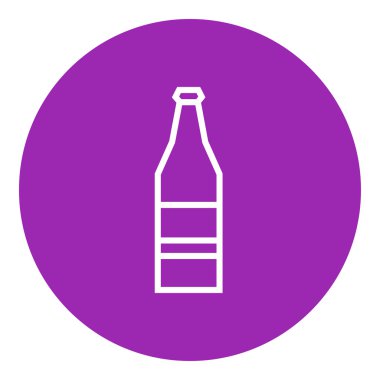 Cam şişe satırı simgesi.