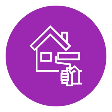 House painting line icon.