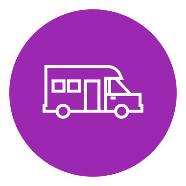 Kamyonet ve karavan satırı simgesi.