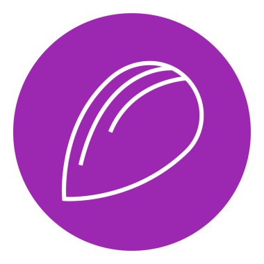 Badem satırı simgesi.