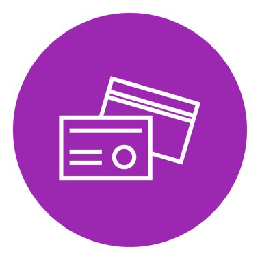 Kimlik kartı satırı simgesi.