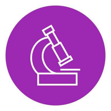 Mikroskop satırı simgesi.