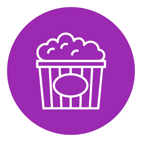 Popcorn line icon. — Stock Vector