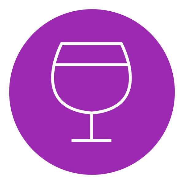 Icono de línea de copa de vino. — Vector de stock