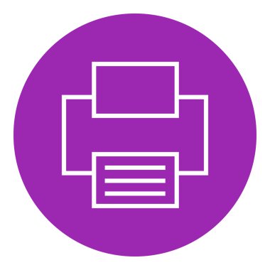 Yazıcı satırı simgesi.