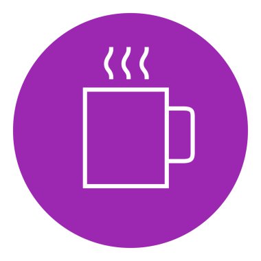 Bir fincan sıcak bir içecek satırı simgesi.