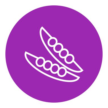 Bezelye kabuğu satırı simgesi.