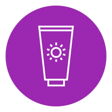 Güneş kremi simgesi.