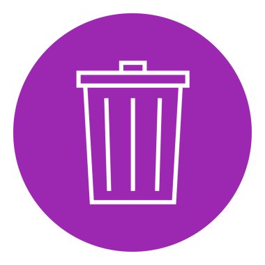 Çöp kutusu simgesi satırı.