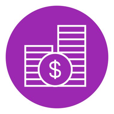 dolar paraları satırı simgesi.