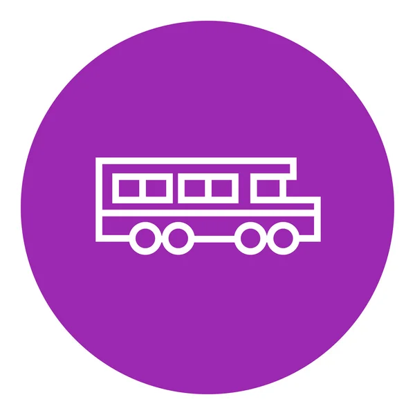School bus lijn pictogram. — Stockvector