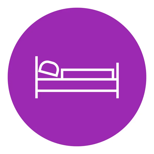 Значок "рядок" ліжко . — стоковий вектор