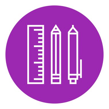 Okul malzemeleri satırı simgesi.