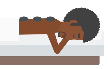 Adam taş tedavi alma.