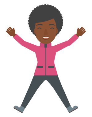 Kar meleği yapan kadın.