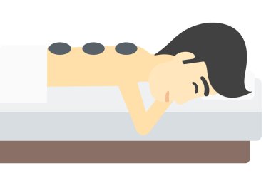 Adam taş tedavi alma.