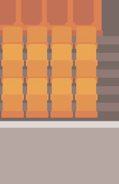 Boş tiyatro koltukları.