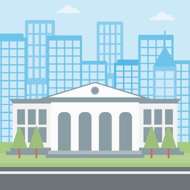 Background of educational building.