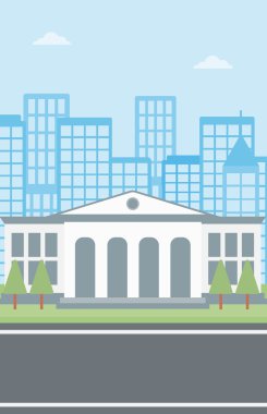 Background of educational building.