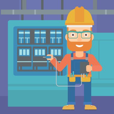 Elektrikçi Elektrik donatımı ile.