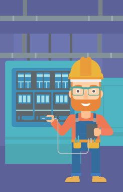 Elektrikçi Elektrik donatımı ile.