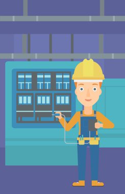 Elektrikçi Elektrik donatımı ile.