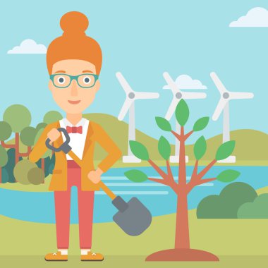 Kadın ağaç bitkiler.