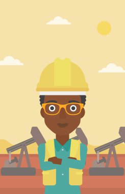 Cnfident petrol işçisi.